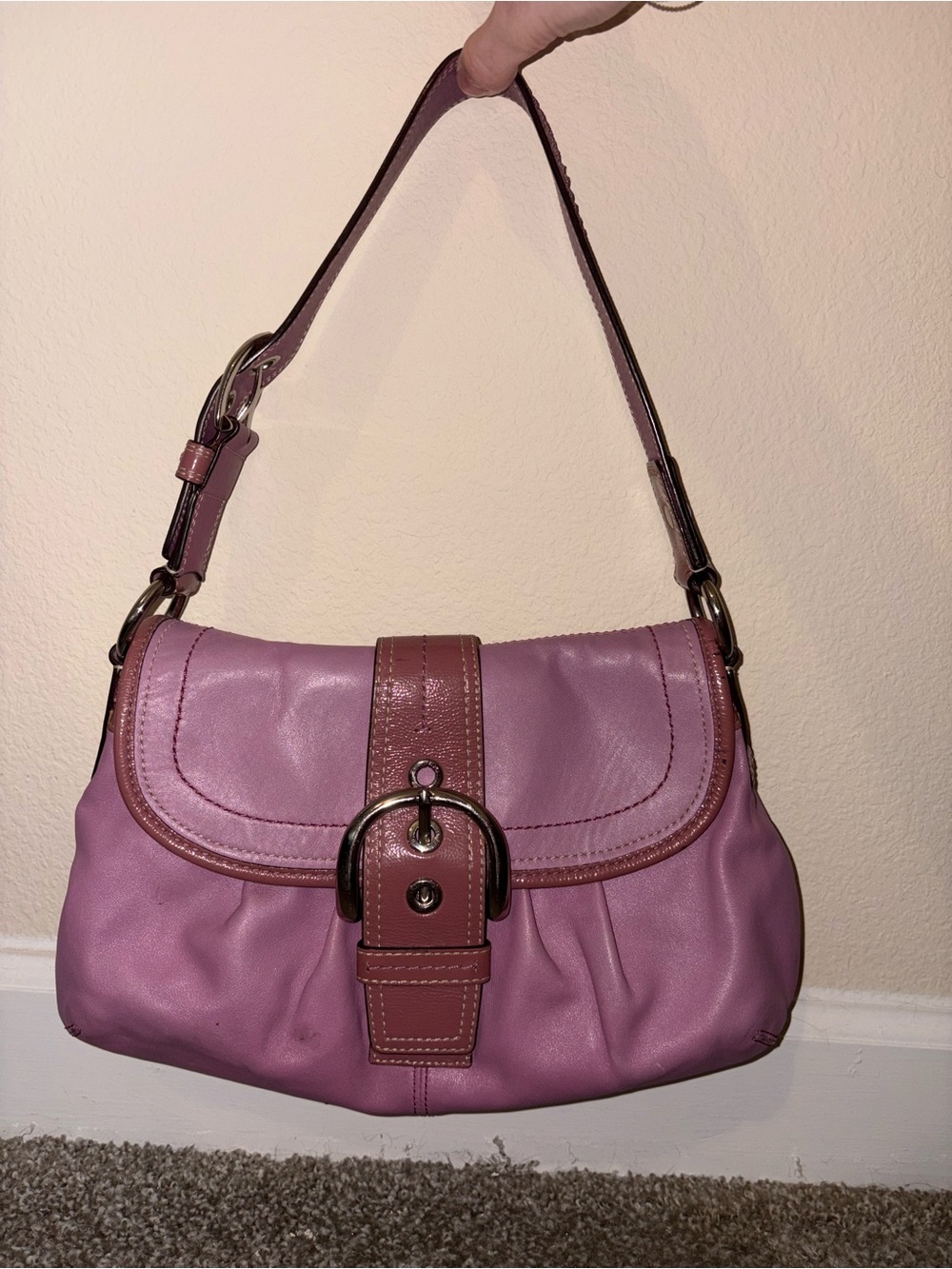 Coach Pink Purple Soho Style No. F15204